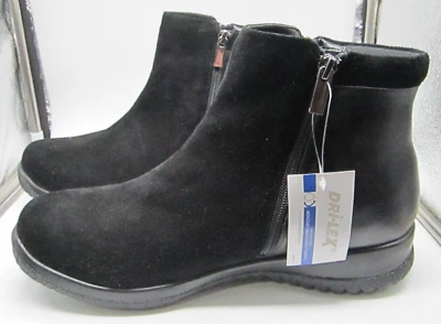 Womens 12M Drew Kool Therapeutic Ankle Boots Suede+Leather Uppers Dual Zip NIB - Image 1 of 4