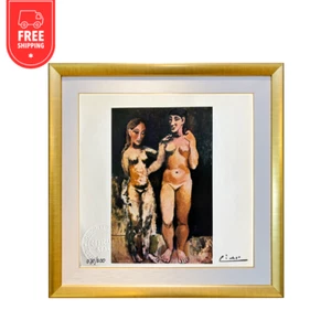 Pablo Picasso Hand-Tipped Lithograph - Two Female nudes, 1906 , Facsimile Signed - Picture 1 of 9