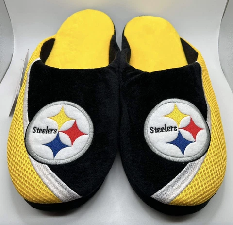 Pittsburgh Steelers House Slippers Shoes Adult Large Football NFL Shoes New Cover