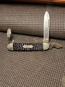 KENT N.Y. CITY USA Scout Knife Vintage 3 Blade Folder - Picture 1 of 10