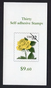 Scott #BK242 (3049) 32¢ Yellow Rose Booklet of 30 Stamps - MNH unopened - Picture 1 of 2