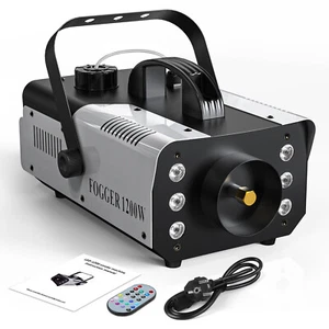 1200W LED RGB Stage Fog Machine Smoke Effect Fogger DMX DJ Xmas Decor w/ Remote - Picture 1 of 11