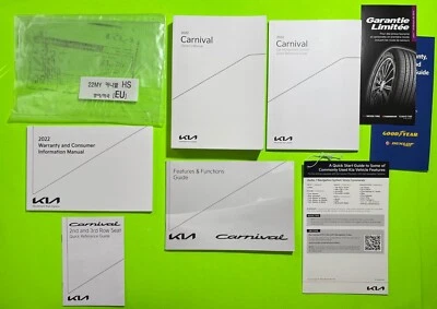 2022 Kia CARNIVAL Factory Owners Manual Set w/ Car Infotainment *OEM* - Image 1 of 4