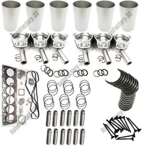Engine Overhaul Rebuild Kit for Mitsubishi 6D14 CAT Excavator E120 E140 - Picture 1 of 6
