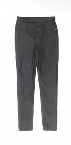 George Girls Black Nylon Blend Pedal Pusher Trousers Size 12-13 Years - Picture 1 of 10