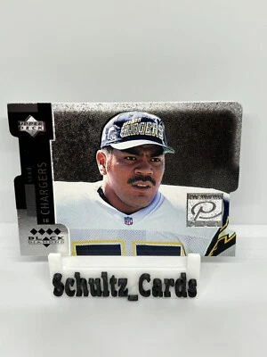 SSP QUAD DIAMONDS Black Diamond Junior Seau #PC9 Rare PREMIUM CUT Chargers UD - Image 1 of 2