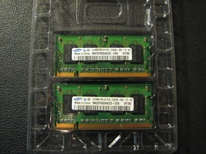 Samsung 2x 512MB (1GB total) PC2-5300S 200-Pin SODIMM - Picture 1 of 1