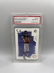 Brian Urlacher 2000 Upper Deck SP Authentic #122 Rookie #/1250 PSA 8 Near Mint - Picture 1 of 2