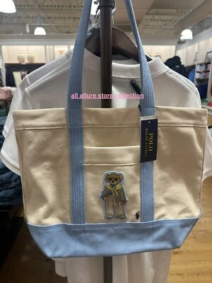Polo Ralph Lauren Bear Tote Bag Canvas Unisex Limited Edition New With Tags - Image 1 of 4
