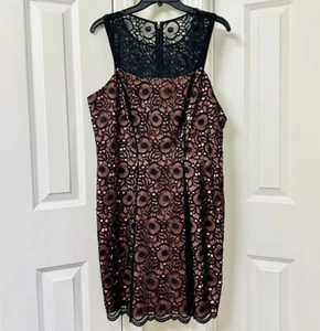 Jessica Simpson Women's Sleeveless Lace Dress, Size-10 - Picture 1 of 5