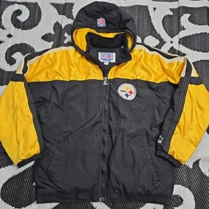 Vtg Proline Starter Pittsburgh Steelers Puffer Jacket Size Extra Large XL Read - Picture 1 of 9