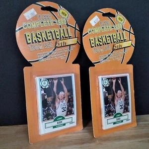 1990 x2 Fleer Basketball Unopened Sealed Celtics Team Sets - Larry Bird on Front - Picture 1 of 6