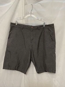 Hang Ten Men's Shorts Size 40 Grey Solid Polyester Button Zipper - Picture 1 of 12