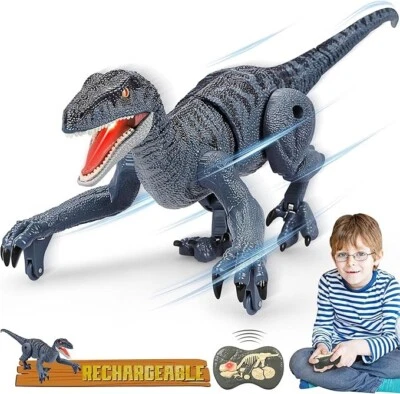 Dinosaurio de control remoto para niños y niñas, juguetes electrónicos RC de 2,4 - Image 1 of 4