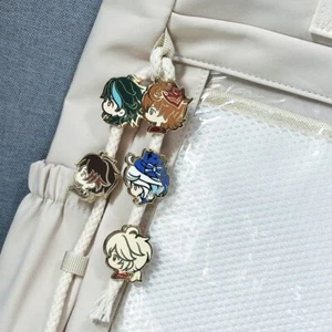 Metal Brooch Q Version Badge Emblem Breastpin Genshin Impact Cartoon Collect - Picture 1 of 27
