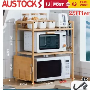Microwave Oven Rack Shelf Stand Condiment Storage Cabinet Kitchen Holders - Picture 1 of 14