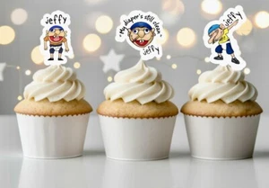 Jeffy Cupcake Toppers Lot Of 12 - Picture 1 of 5
