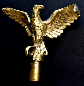 Vintage INTRICALLY DETAILED SOLID BRASS FINIAL Flag Pole Topper(Yard/Home/Garden - Picture 1 of 3