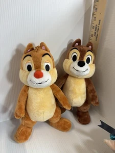 Chip & Dale Ardillas Parques Disney 11” Peluche Animal Suave Juego de 2 Juguetes - Imagen 1 de 4