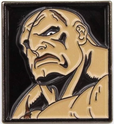 OFFICIAL CAPCOM STREET FIGHTER SAGAT PIN BADGE By KOYO STREETFIGHTER BRAND NEW! - Image 1 of 2