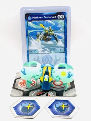 BAKUGAN EVOLUTIONS AQUOS SECTANOID PLATINUM B700 + TARJETAS Y BAKUCORES Foto 1 de 4