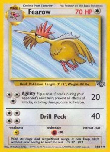 Fearow - 36/64 - Uncommon - Unlimited Edition - Jungle #36/64 Pokemon TCG - Image 1 of 1