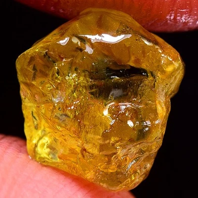 TOP IF FLAWLESS 4.00ct NATURAL100% UNHEATED YELLOW MALI GARNET ROUGH FACET - Image 1 of 3
