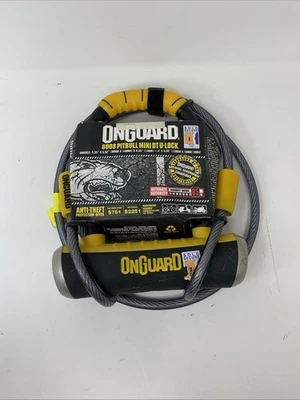 OnGuard 8008 Pitbull Mini DT U-Locks Secure Gold Bike Lock [A4-6-64] - Image 1 of 4