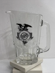 Jarra de vidrio Libbey Harley-Davidson Quality Tradition Pride 2 cuartos de galón DE COLECCIÓN - Imagen 1 de 10