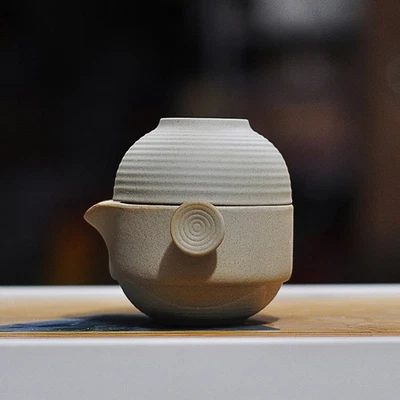 1 Set Clay Tee Set tragbarer Kessel Kung Fu Chinesischer mit Tasse - Bild 1 von 4