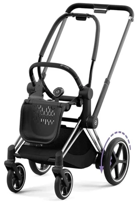 ⭐️ Cybex Platinum ePriam 4 E-Kinderwagen chrom schwarz Fahrgestell & Sitzgestell NEU - Bild 1 von 4