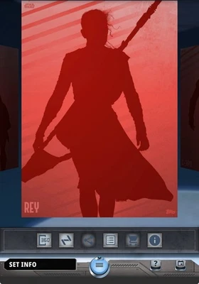 Topps Star Wars Card Trader 2025 Classic Silhouettes W2 Red+ White - Rey - Image 1 of 2