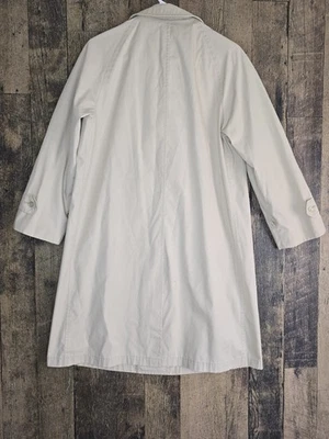 London туман пальто женщин Тренч 10 миниатюрный винтажный 1970-х калибр ткани - Изображение 1 из 4