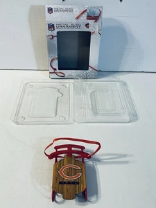 NEW Chicago Bears Sled 3" Metal Sled Ornament Sports Collectors Series - Picture 1 of 4