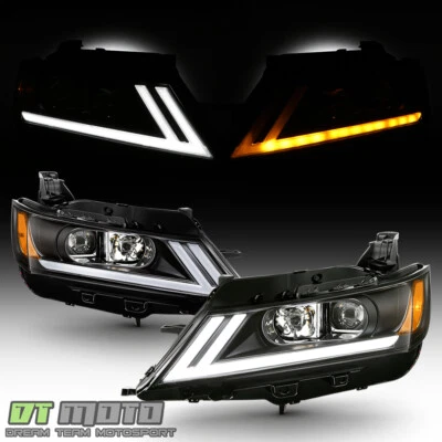 Faros proyectores negros LED DRL SWITCHBACK 2014-2020 Chevy Impala Foto 1 de 4
