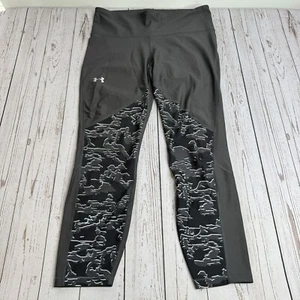 Leggings recortados de compresión Under Armour para mujer grandes gris camuflaje - Imagen 1 de 9