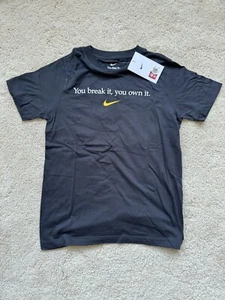 Caitlin Clark Iowa Nike NCAA Record You Break It You Own It T-shirt Kids Youth M - Picture 1 of 4