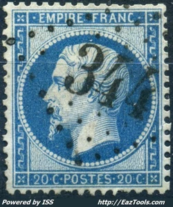 FRANCE EMPIRE N° 22 AVEC OBLITERATION GC 344 LA BASTIDE ROUAIROUX TARN - Picture 1 of 2