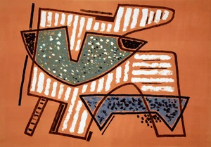 Alberto MAGNELLI "Composizione" , 1970 litografia originale firmata - Imagen 1 de 3