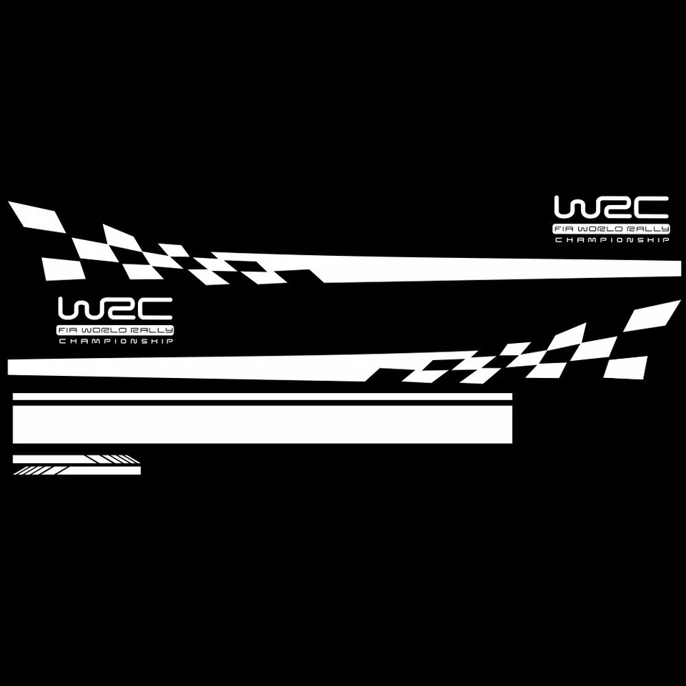 5Pcs Car Hood Side Body Vinyl Decal Stickers Race Car Sports Long Stripe Decals - Image 1 of 4