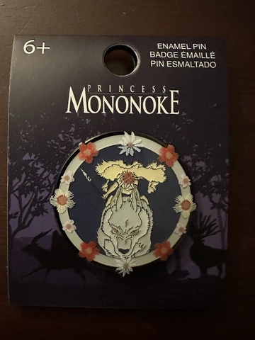 Loungefly Studio Ghibli Princess Mononoke San Stained Glass Enamel Pin Cover