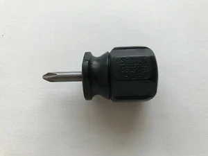 Snap-On Tools #2 Phillips Black Stubby Hard Handle Screwdriver Octo-Grip SD1 - Picture 1 of 6