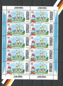 SCHLÜMPFE Helden der Kindheit Bund MiNr 3717 postfrisch im 10-er Bogen - Picture 1 of 1