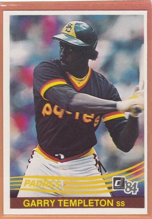 1984 DONRUSS BASEBALL GARRY TEMPLETON #185 PADRES NMMT/NMMT+ *94291 - Image 1 of 1