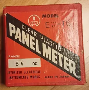 KEW EW-16 6V DC Einbauinstrument Messinstrument analog Panel Meter - Bild 1 von 6