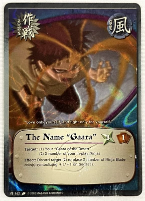 Naruto CCG - #162 - The Name "Gaara" - 1st Edition - Wavy Foil - Common - Image 1 of 3