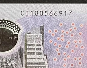 BRAND NEW 2018 Lowe/Fraser $5 Note ** with Slight PRINTING ERROR? ** UNC!! (917) - Bild 1 von 4