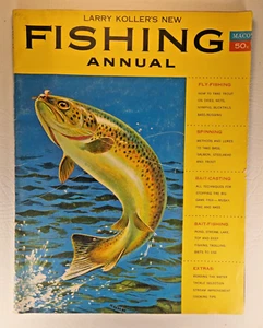 Larry Koller's New Fishing Annual 1956 Fly-Fishing Spinning Bait Trout Vintage - Picture 1 of 6