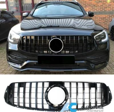 Kühlergrill schwarz passt für Mercedes GLC Klasse X253 mit AMG Line ab 19 - Bild 1 von 4