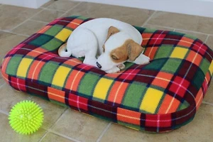 Bean Bag Dog Bed, Small Cushion Mattress Dog Bed, Washable Nesting Puppy Bed. - Picture 1 of 10